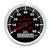 85mm Speedometer GPS 0‑80MPH 0‑130KM/H Cog LCD IP67 Black Dial Silver Frame for Car Boat Yacht RV