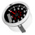 85mm Speedometer GPS 0‑80MPH 0‑130KM/H Cog LCD IP67 Black Dial Silver Frame for Car Boat Yacht RV