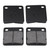 1 Set of Semi Metallic Disk Brake Pads Brake Shoe Set for 50cc-250cc Motorcycle Scooter ATV