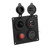 Multifunction 1 Gang Switch Panel with Dual QC3.0 USB Port Voltmeter Cigarette Lighter Holder 12V/24V for Buses Ships