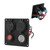 Multifunction 1 Gang Switch Panel with Dual QC3.0 USB Port Voltmeter Cigarette Lighter Holder 12V/24V for Buses Ships