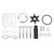 Water Pump Repair Kit 6L5 W0078 00 Impeller Rebuild Set for HP 3HP 3MSHQ 3MLHP 3MLHT 3MSHA 3MSHT 3MSHU Outboard