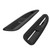 2pcs Car Bonnet Vents Hood Air Vent Cover Trim ABS Glossy Black Universal Auto Body Parts