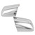 2pcs Rearview Side Mirror Cover Cap ABS Chrome Replacement for Opel Vectra B 1995‑2002