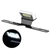 Universal Motorcycle License Plate Light CNC Aluminium Rear Tag Lamp 6 LED Tail Mount LightingSilver