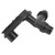 Radiator Coolant Water Hose Connector 17111707817 ABS Black Replacement for E46 3 Series