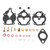 R121 Metal Rubber Professional Carb Carburetor Rebuild Repair Kit Set Fits for Farmall K2112 IH Wisconsin Allis/Oliver