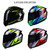 Motorcycle Helmet Full Face Rapid Street Helmet Unisex Adult Cool Rider Equipment Four Seasons New Street Touring Motorcycle Helmet Style B Size XL