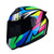 Motorcycle Helmet Full Face Rapid Street Helmet Unisex Adult Cool Rider Equipment Four Seasons New Street Touring Motorcycle Helmet Style B Size XL