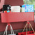 Car Back Seat Organizer with Cup Holder Hook Hanging Backseat Storage Box Car Headrest Backseat Multifunctional Storage Red
