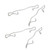 4PCs Rear Brake Caliper Return Springs BPF1755H Replacement for COOPER R50 R52 R53 02‑08
