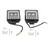 Square LED Light Pods 3000LM High Brightness Ip67 Waterproof Front Flood Spot Combo Work Light for Car Motorcycle