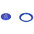 2pcs Engine Start Stop Button Trim Cover Aluminum Alloy Decoration for Car InteriorBlue