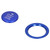 2pcs Engine Start Stop Button Trim Cover Aluminum Alloy Decoration for Car InteriorBlue