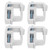4Pcs Truck Topper Cap Clamps Universal Mounting Clamps Truck Caps Silvery Truck Cap Clamps for Truck Pickup