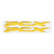 Pair Motorcycle Sticker 3D Flexible Plastics Side of Logo Decal Part for Honda Pcx 150 125 2017‑2019Yellow