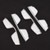 4pcs Anti Scratch Car Door Reflective Strip Guard Sticker Invisible Rubber Edge Protector