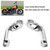 Pair of Left Right Motorcycle Long Footrest Bracket Foot Rest Mount Fit for FLHTCU Silver