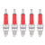 5Pcs Racing Spark Plug with Single Electrode for Scooter GY6 50CC 125CC 150CC