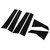 6 Pcs Side Door Window Cover Trim Glossy Black Pillar Posts Decal Sticker for Civic Sedan 10th Gen 2016‑2021