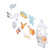 50pcs Mixed Vinyl Decals Cute Cat Pattern Universal DIY Decoration for Car Laptop Luggage