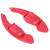 2pcs Red Steering Wheel Shift Paddles Aluminum Alloy Car Refitting Decoration Accessories Replacement for Seat Leon 2009‑2014