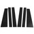 6PCS Car Door Window Pillar Decal PC Mirror Gloss Black Trim Replacement for Sienna 2010‑2020