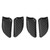 4pcs Carbon Fiber Style Inner Door Handle Bowl Cover Interior Door Bowl Trim Replacement for 3 Series E46 1998‑2004