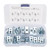 50 Pcs Car Fastener U Type Clips Set Rust Resistance Metal U Shaped Clip Nut Speed Fastener Replacement for Car Body Panel M6