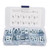 50 Pcs Car Fastener U Type Clips Set Rust Resistance Metal U Shaped Clip Nut Speed Fastener Replacement for Car Body Panel M6