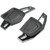 2pcs Car Steering Wheel Shift Paddles Aluminum Alloy AntiSlip Interior Decoration Accessories(Black )