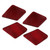 4pcs Carbon Fiber Interior Door Bowl Trim Decor Fit for Mercedes C Class E Class W212 W204 Red