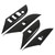 4 Pcs Door Window Control Panel Cover Carbon Fiber Style Window Lifter Decor for Hilux 2015‑2021 LHD