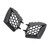2pcs Front Bumper Upper Grill Left Right Matte Black Replacement for Seat Ibiza Cordoba 6L 2002‑2009