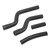 Radiator Silicone Hose Silicone High Temp Resistance Good Sealing Wearproof for YZF250 2007 to 2009 Black
