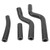 Radiator Silicone Hose Silicone High Temp Resistance Good Sealing Wearproof for YZF250 2007 to 2009 Black