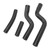 Radiator Silicone Hose Silicone High Temp Resistance Good Sealing Wearproof for YZF250 2007 to 2009 Black