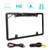 American License Plate Rear View Camera Wide Angle Infrared Night Vison Reverse Assist Electrophoresis Black