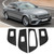 4Pcs/Set Car Window Lift Switch Panel Cover Trim Fit for Mercedes Benz E Class W213 2016-2019