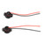 2pcs Male Socket Adapter Wiring Harness for Headlight Fog Light 5202 H16 Lamp Bulb