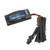 Motorcycle Voltage Temperature Gauge DC12V LCD Screen Waterproof Blue Backlight Universal for Motorbike 18mm/0.7in