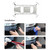 2Pcs Carbon Fiber Style Front&amp;Rear Bumper Protector Corner Guard Scratch Sticker White