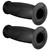 Pair of 1inch 25mm Universal Motorcycle Vintage TPU Handle Handlebar Grip Black