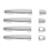 8 Pieces Chrome Exterior Door Handle Cover Trim Sticker Replacement for Hilux Vigo 2005‑2014