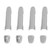 8 Pieces Chrome Exterior Door Handle Cover Trim Sticker Replacement for Hilux Vigo 2005‑2014
