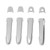 8 Pieces Chrome Exterior Door Handle Cover Trim Sticker Replacement for Hilux Vigo 2005‑2014