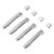8 Pieces Chrome Exterior Door Handle Cover Trim Sticker Replacement for Hilux Vigo 2005‑2014