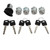 Car Door Lock Cylinder Key Set 1L3Z 11582 A Ignition Switch Lock Key Kit Replacement For Ford Excursion 2000 to 2005