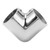 2 Way Boat Hand Rail Fitting 32mm 316 Stainless Steel 90° Elbow Pipe Connector for Marine Yacht Dock Deck