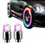 2 Pcs Wheel Lights Car Bike Wheel Tire Tyre Valve Dust  Light Spoke Flash Lights for Car Truck SUV Motorcycles Bike